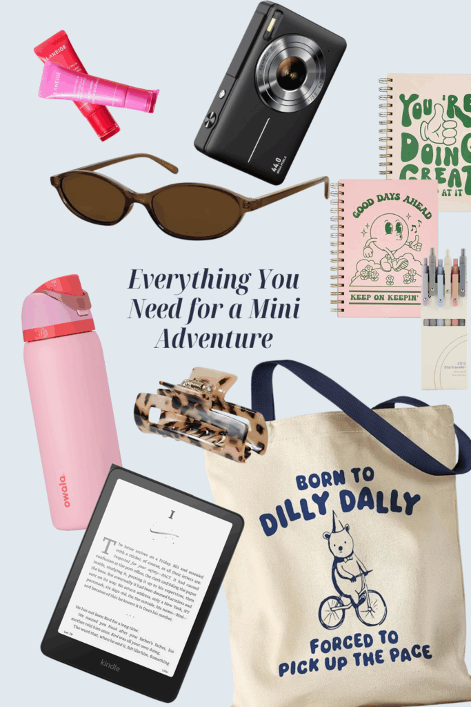 everything you need for a self care mini adventure